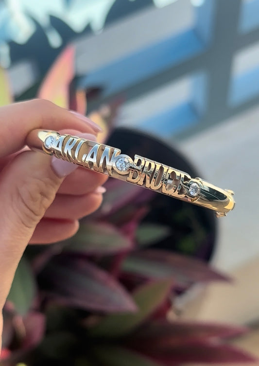 Classic Inscribed Nomad Bangle
