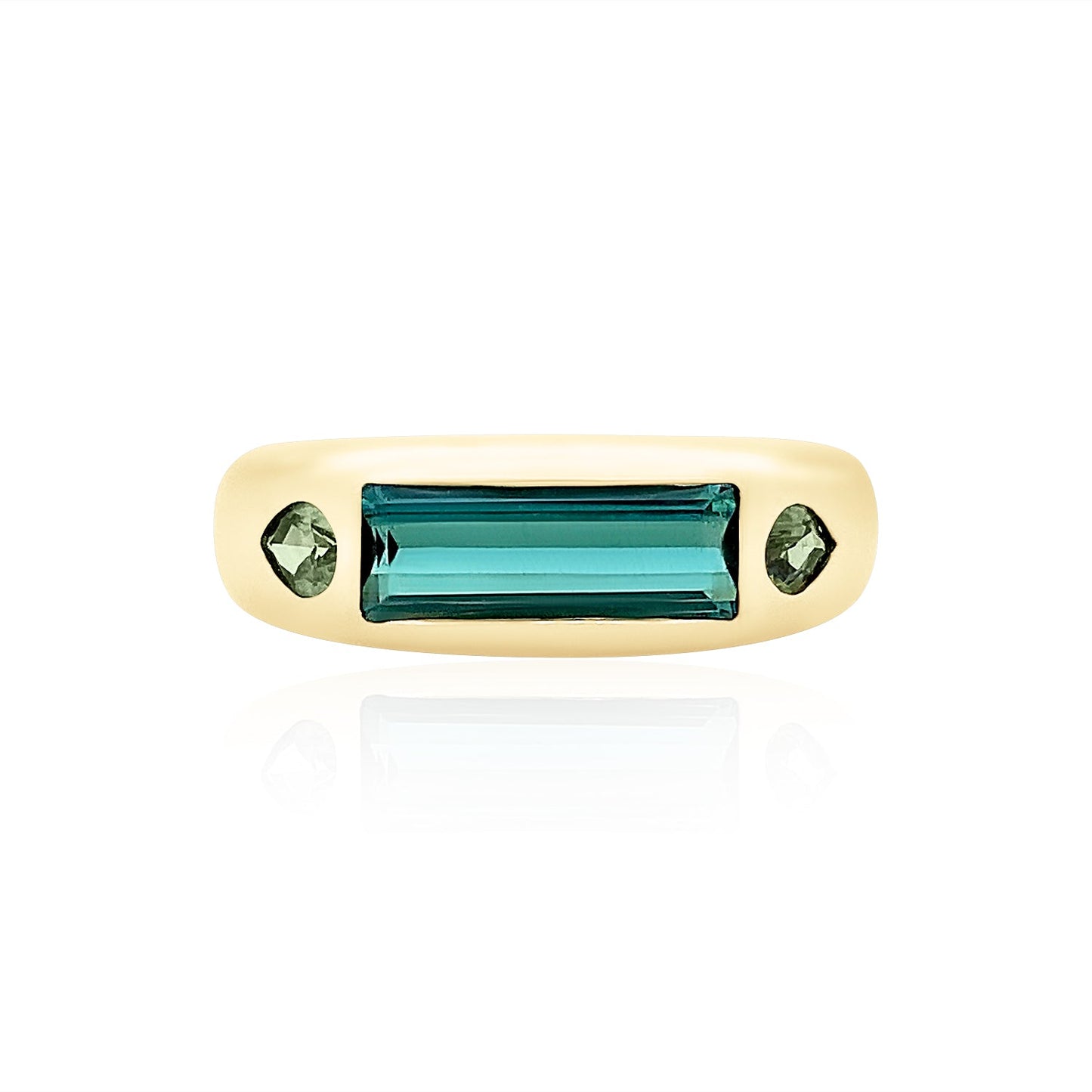 Elongated Tourmaline Classic Nomad Ring
