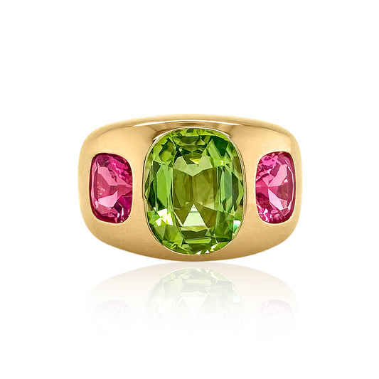Elongated Cushion Cut Chunky Nomad Ring