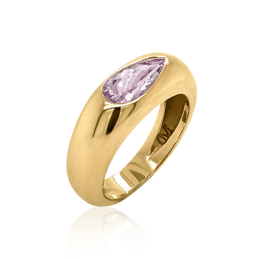 Elongated Pear Classic - purple garnet