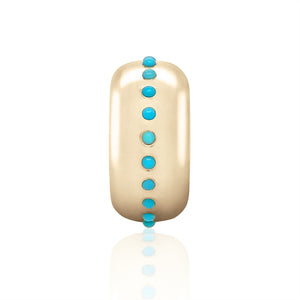 Turquoise Linear Large Bead