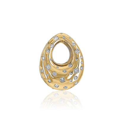 Large Teardrop Disc - Diamond