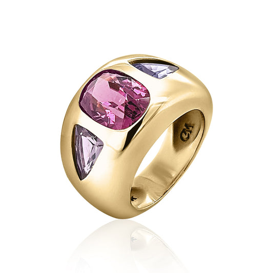 Cushion and Baguette Chunky Ring