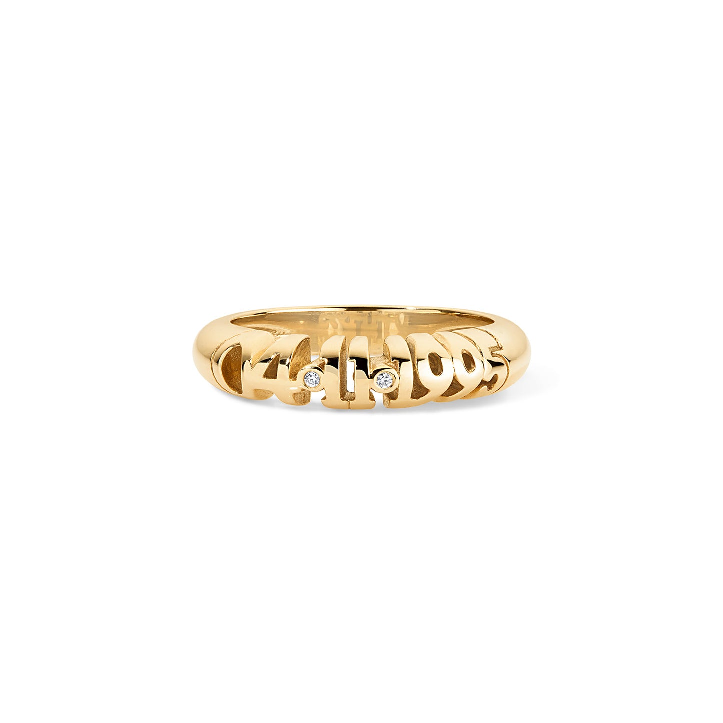 Skinny Inscribed Nomad Ring