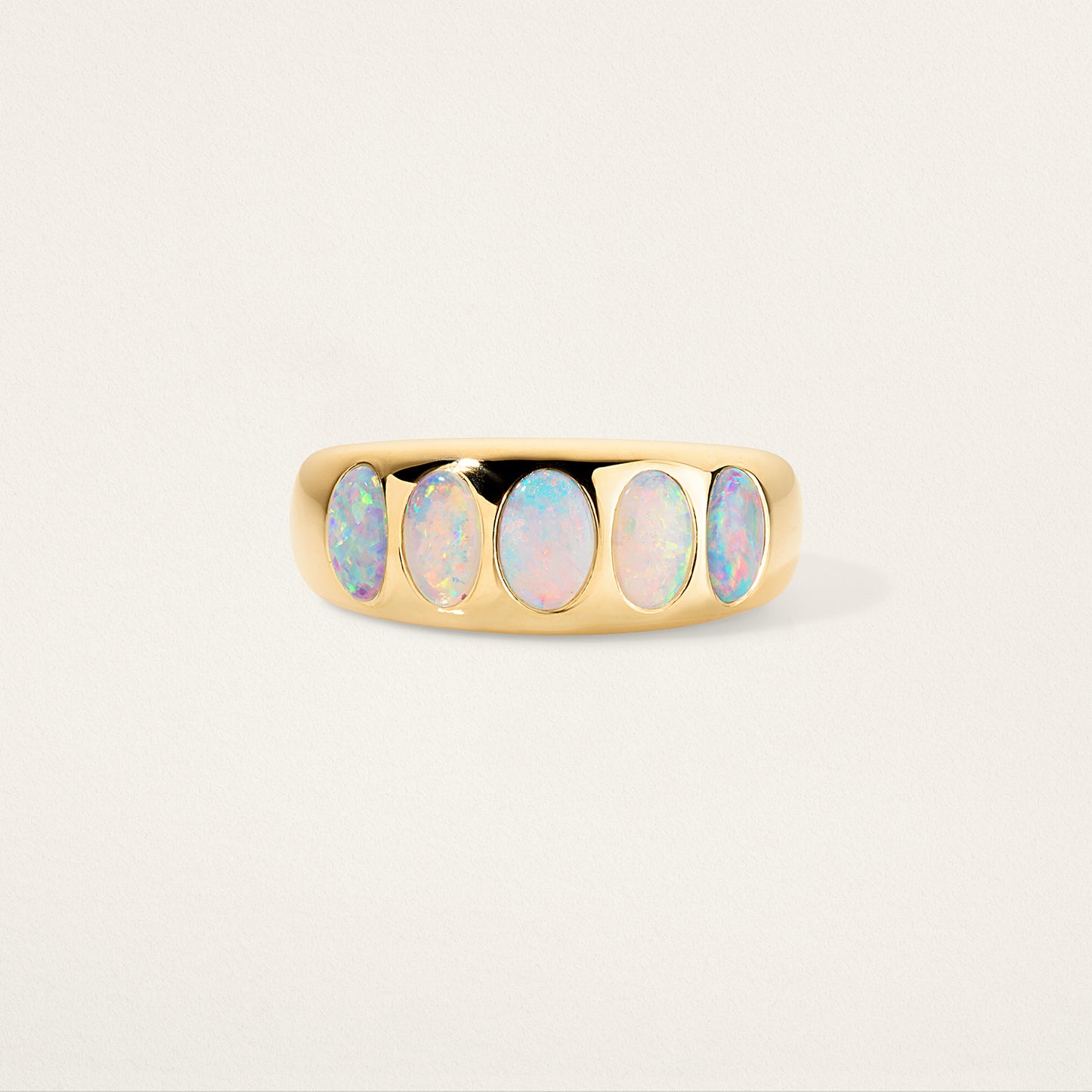 5 Oval Classic Nomad Ring - Opal