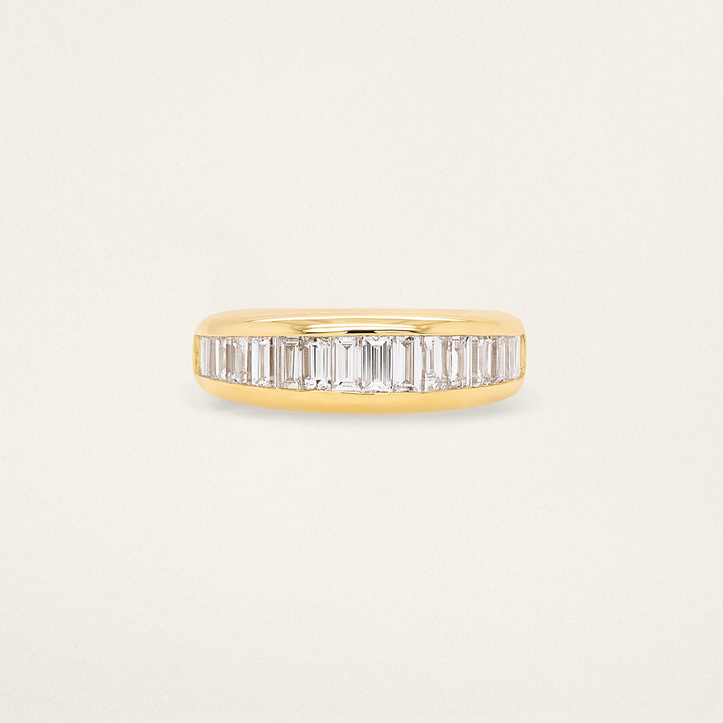 Baguette Channel Set Classic Nomad Ring - Diamond