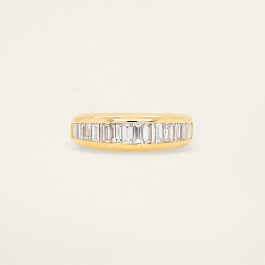 Baguette Channel Set Classic Nomad Ring - Diamond