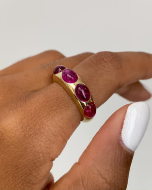 Tourmaline 5 Oval Classic Nomad Ring