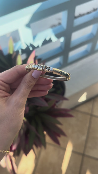 Classic Inscribed Nomad Bangle
