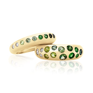 Green Ombré Classic Nomad Ring