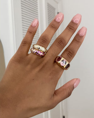 Pink Ombré Classic Nomad Ring
