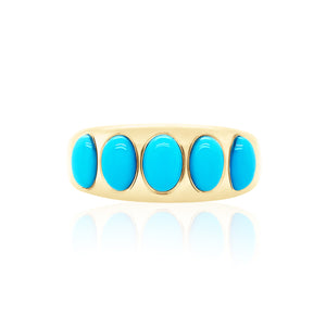 Turquoise Oval Classic Nomad Ring