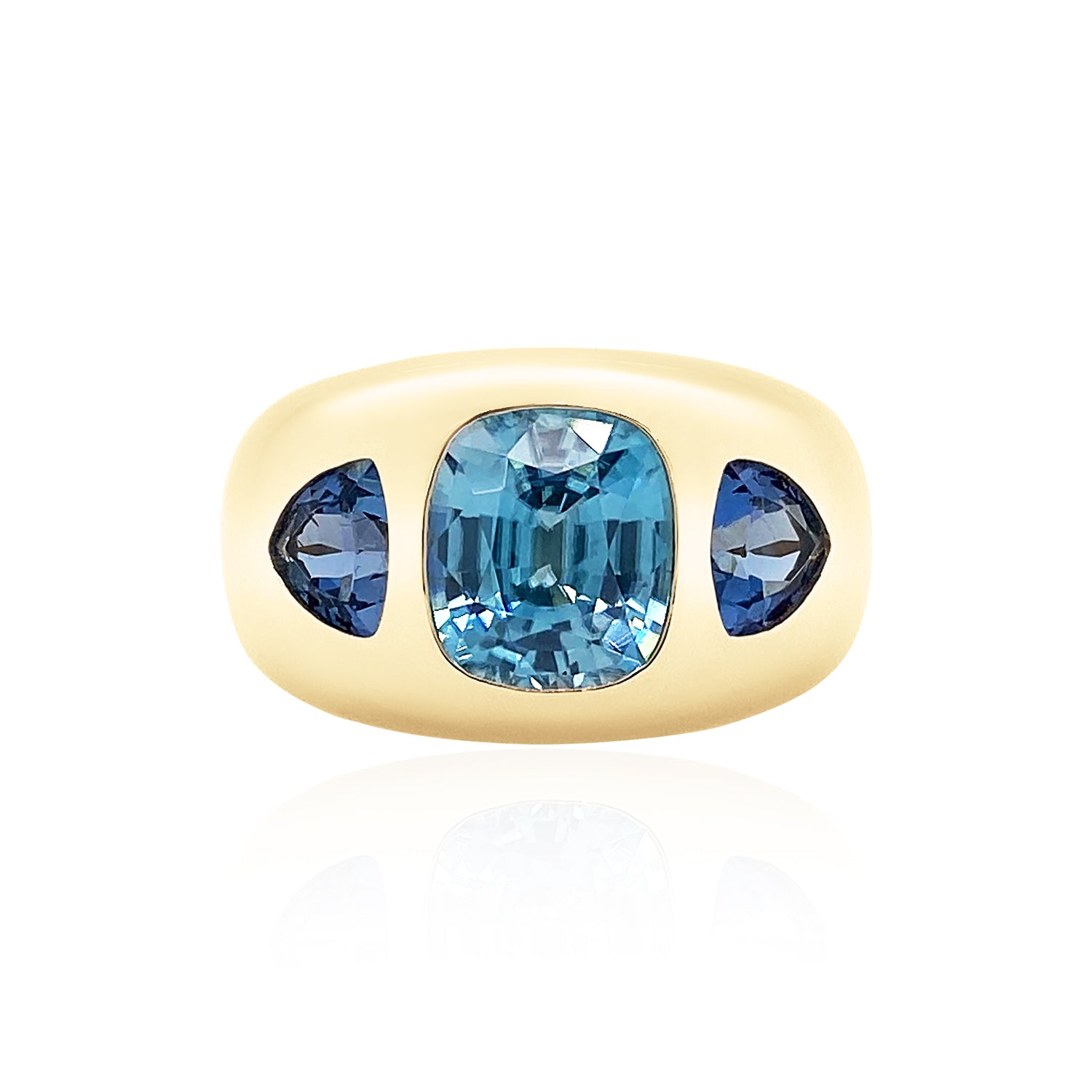 Blue Ombré Classic Nomad Ring - Claudia Mae Jewelry