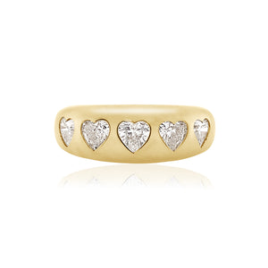 Diamond Heart Classic Nomad Ring