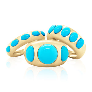 Turquoise Oval Classic Nomad Ring